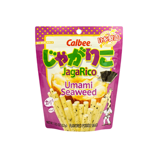 CALBEE JagaRico Potato Sticks Umami Seaweed Flavor 1.83oz - 日本CALBEE卡乐比 JAGARICO 土豆脆棒 鲜香海苔味 52g