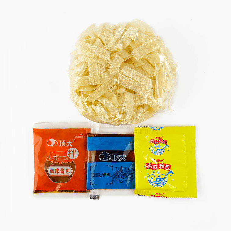 DINGDA Cold Rice Noodles in Sesame Paste, 4.23oz - 顶大麻酱拌凉皮  120g