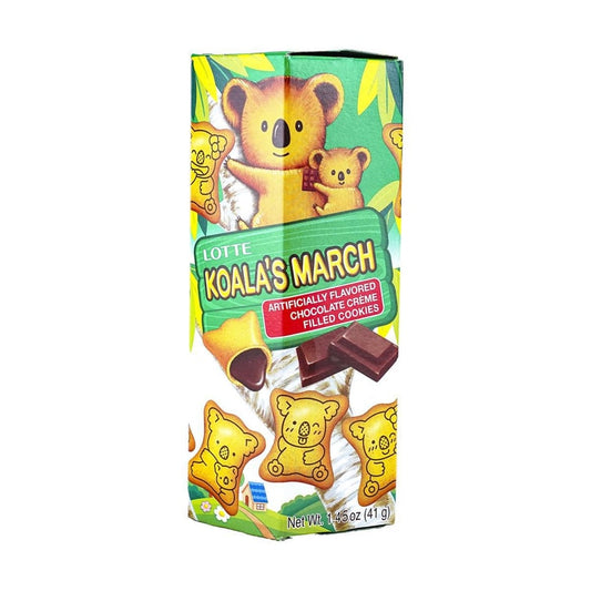 Lotte Koala's March:Chocolate 1.45oz - 樂天無尾熊系列餅乾巧克力口味41g