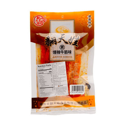 翻天娃翻天娃辣條爆辣牛筋味136克- Fan Tian Wa Soybean Snack (Artificial - Spicy Beef Flavor) 4.8oz