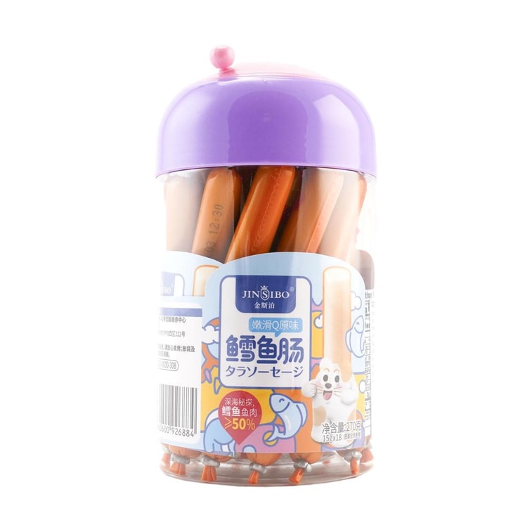 Cod Fish Sausage Original Flavor 9.52 oz - 金斯泊 鱈魚腸 原味 270g