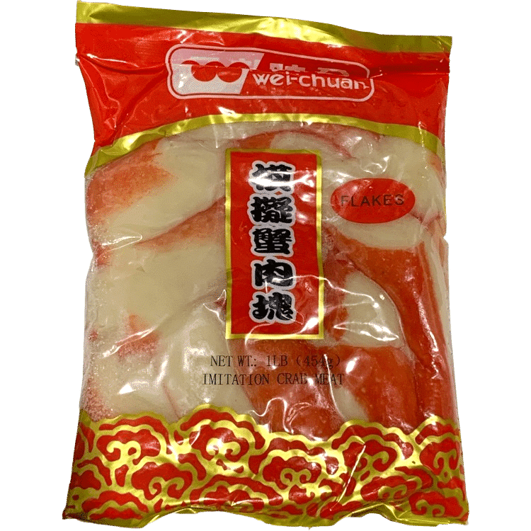 WEI-CHUAN Imitation Crab Meat - 味全模拟蟹肉块 1 lb