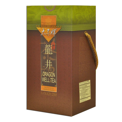 太子牌 龙井茶 250g - Prince of Peace Dragon Well Tea- Loose Tea Leaves, 250g