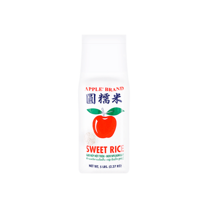 蘋果牌圓糯米5磅- Apple Brand Sweet Rice Short Grained 5lbs