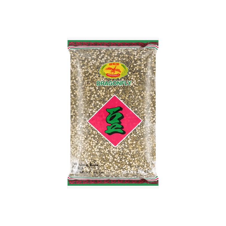 DRAGONFLY BRAND Split Mung Bean 4lbs - 蜻蜓牌泰国开边绿豆4lbs