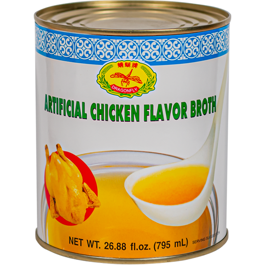 DRAGONFLY CHICKEN BROTH (M) CAN- 蜻蜓牌鸡汤 26.88oz