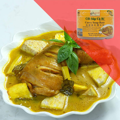 咖喱汤粉调味料 - Quoc Viet Foods Curry Soup Base 8oz Cot Sup Ca Ri 10 oz