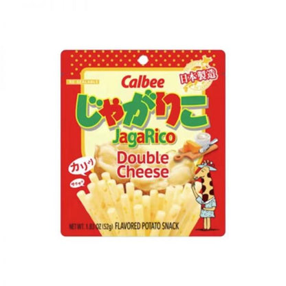 CALBEE JagaRico Potato Sticks Double Cheese Flavor 1.83oz - 日本CALBEE卡乐比 JAGARICO 土豆脆棒奶酪味 52g