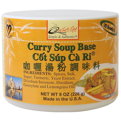 咖喱汤粉调味料 - Quoc Viet Foods Curry Soup Base 8oz Cot Sup Ca Ri 10 oz