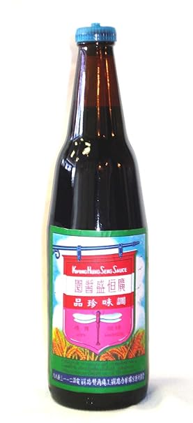 Kwong Hung Seng Dragon Fly Sweet Soy Sauce - 廣恆盛醬園泰國甜醬油藍蓋21oz