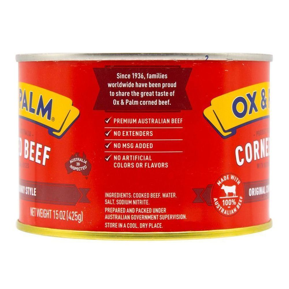 Ox &amp; Palm Corned Beef - Ox &amp; Palm 午餐肉15oz