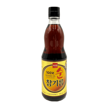 WANG 100% Sesame Oil 18.6fl oz(550ml) - 韓國WANG麻油