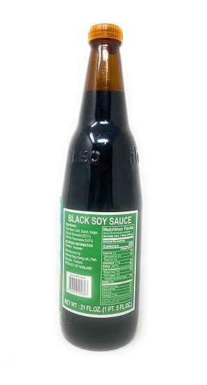 Kwong Hung Seng Dragon Fly Black Soy Sauce - 广恒盛酱园泰國黑酱油 黄蓋 21oz