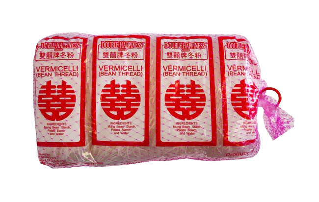 Double Happiness VERMICELLI (BEAN THREAD) - 双喜牌台湾冬粉 2oz x 8pcs