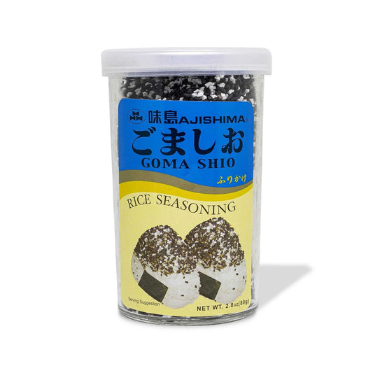 AJISHIMA Rice Seasoning Goma Shio Black Sesame & Rock Salt, 2.8oz - 日本味岛 香松系列 日式拌饭料 50g