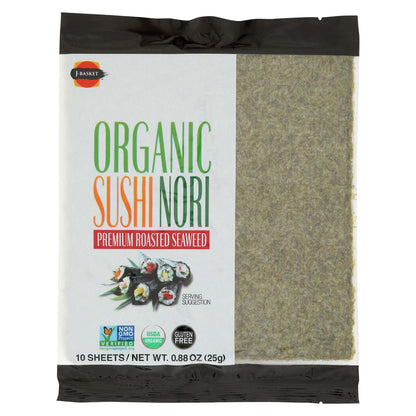 J-BASKET ORGANIC PREMIUM SUSHI NORI FULL - JB日式有机寿司海苔 10sheets 1oz/28g