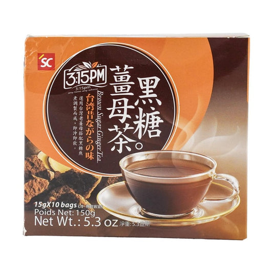 3:15PM Milk Tea 10Bags - 台湾三点一刻 黑糖姜母茶 红糖姜茶 10包入 150g