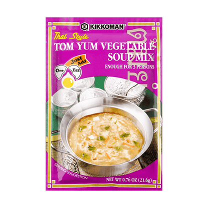 Kikkoman Tong Yum Vegetable Soup Mix 21.6g - 日本萬字冬蔭功蔬菜湯料21.6g