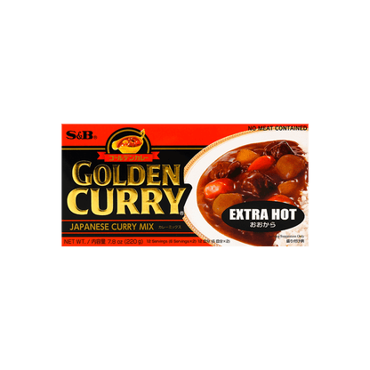 S&amp;B金牌咖哩塊(特辣) - S&amp;B金牌咖哩塊(特辣) - SB GOLDEN CURRY EXTRA HOT 7.8oz(220g)