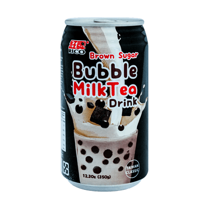 RICO Bubble Milk Tea Drink 12.3oz - 台灣RICO紅牌珍珠奶茶黑糖350ml