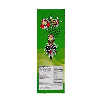 TAO KAE NOI Big Roll Grilled Seaweed Roll Original Flavor, 9 Pieces  - 泰国小老板 BIG ROLL经典紫菜卷 原味 9条入