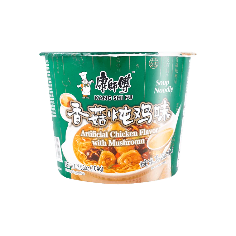 KSF Mushroom &amp; Chicken Instant Noodle Soup - 康師傅方便麵香菇燉雞口味碗麵