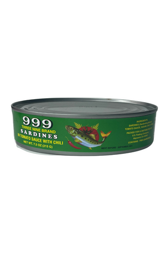 999 Green Sardine 7.5 oz - 999 沙丁鱼罐头