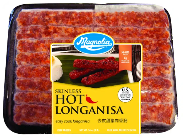 Magnolia® Skinless Hot Longanisa - Magnolia 去皮菲律宾辣香肠  12 oz