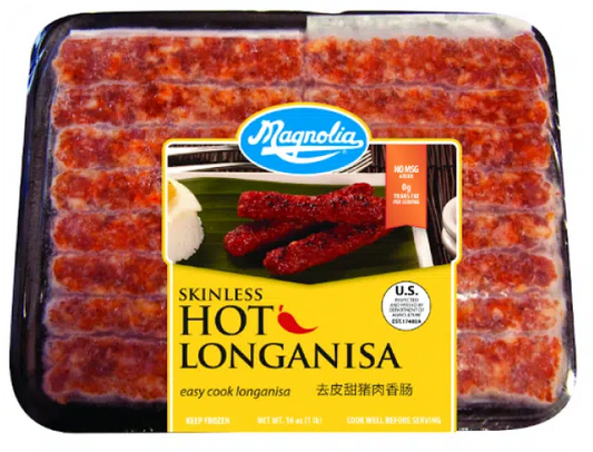 Magnolia® Skinless Hot Longanisa - Magnolia 去皮菲律宾辣香肠  12 oz