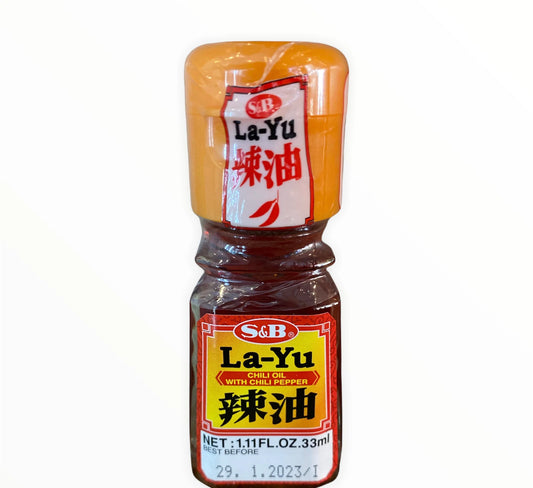 S&amp;B La-Yu Chilli Oil with Pepper (Tougarashi Iri) 33g - 日本S&amp;B辣油