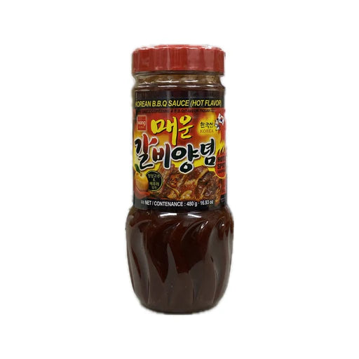 Wang Korean BBQ Sauce Hot &amp; Spicy 480g - 韓國燒烤醬辣480g