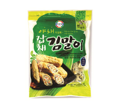 [Surasang] Korean Seaweed &amp; Noodle Roll Vegetable / 수라상야채잡채김말이(1.1lb) - 韓國迷你海苔卷