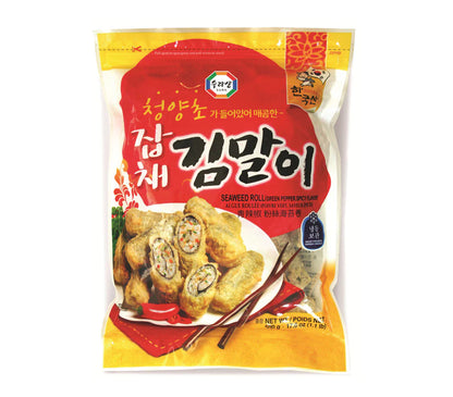 [Surasang] Korean Seaweed &amp; Noodle Roll Spicy / 수라상청양초잡채김말이(1.1lb) - 韓國青椒粉絲海苔卷