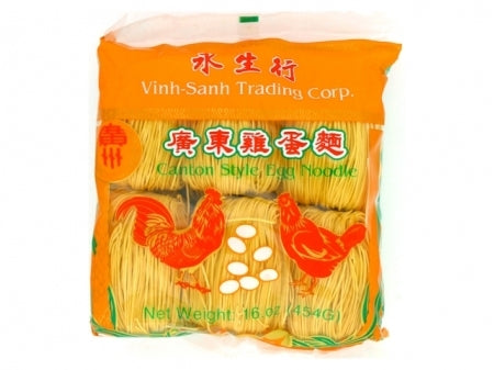 Vinh Sanh CANTON NOODLE (S) 16oz - 永生行廣東蛋麵（細）