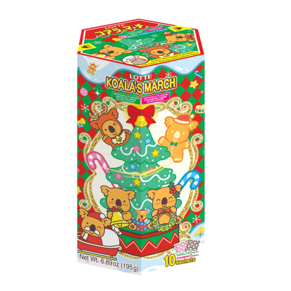 LOTTE KOALA'S CHRISTMAS 10P 6.89oz - 樂天無尾熊軍團小餅乾195g