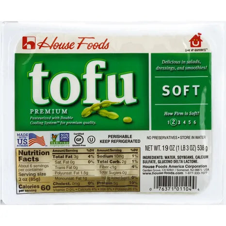 housefood Tofu Soft 嫩豆腐（綠） 19OZ