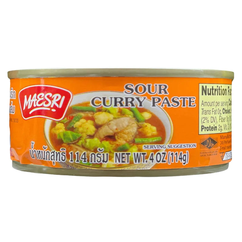 MAESRI Sour Curry Paste 咖哩醬4 oz (114g）