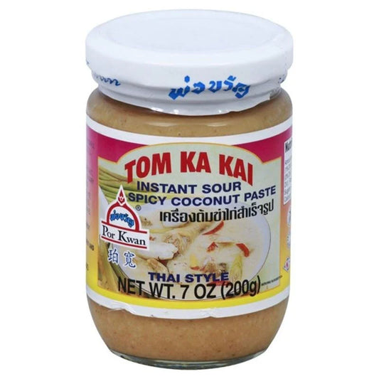 Por Kwan Tom Ka Kai Instant Sour Spicy Coconut Paste - 珀宽 酸辣椰酱 7oz/200g