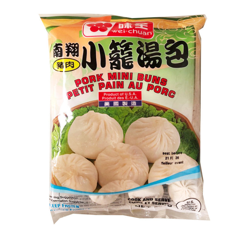 Wei-Chuan Pork Mini Buns, Frozen 567 g - 味全南翔豬肉小籠湯包