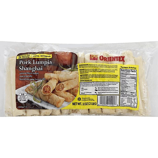 Orientex Pork Lumpia Shanghai 32oz (2lbs)