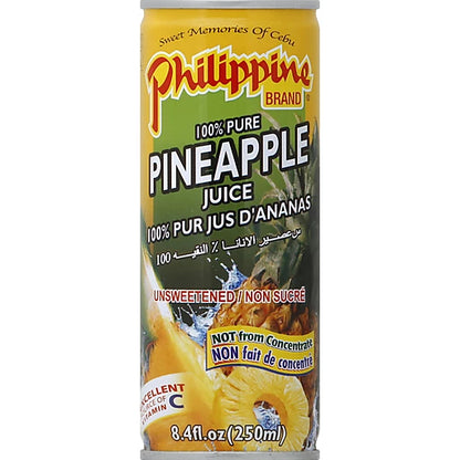 PHILIPPINE BRAND Pineapple Juice (8.4 fl.oz/250ml)