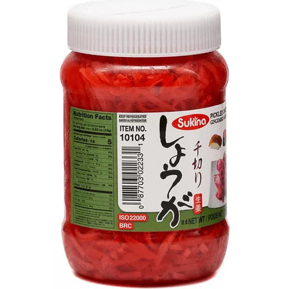 SUKINA PICKLED GINGER CUT 12 OZ - 甘酢薑絲