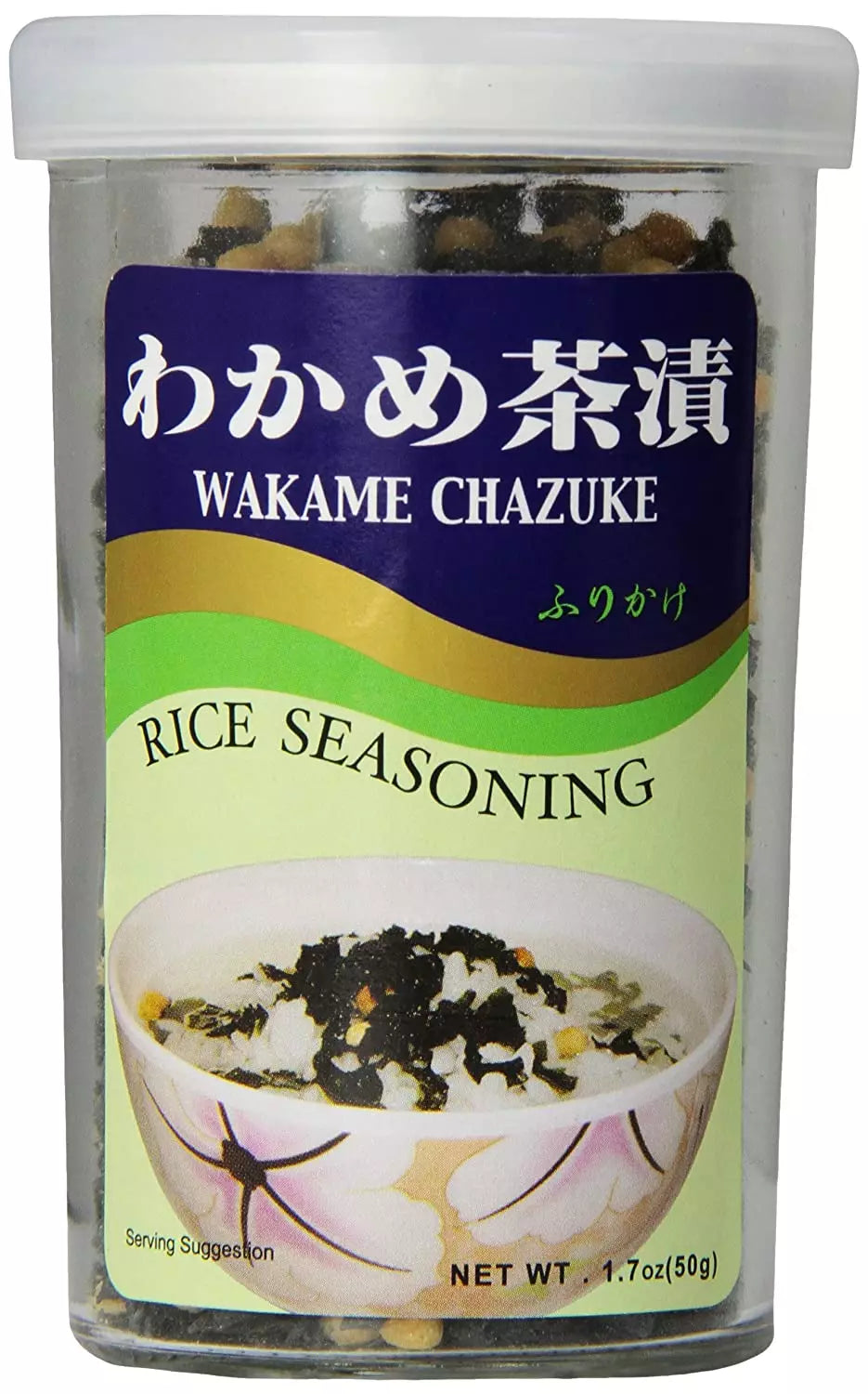 AJISHIMA Wakame Chazuke Furikake Rice Seasoning, 1.7oz - 日本味岛 香松系列 日式拌饭料 50g