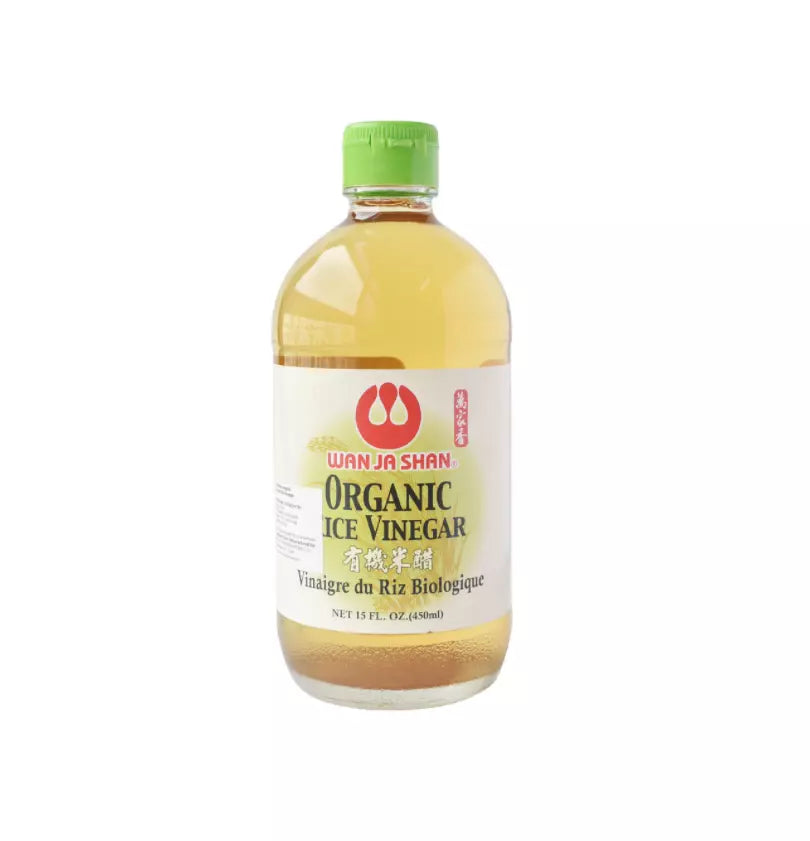 Wan Ja Shan Organic Rice Vinegar 15 oz  - 万家香 有机米醋 450ml