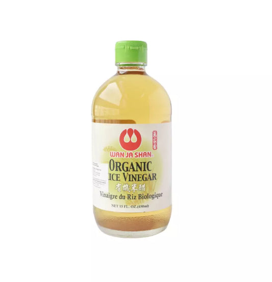 Wan Ja Shan Organic Rice Vinegar 15 oz  - 万家香 有机米醋 450ml