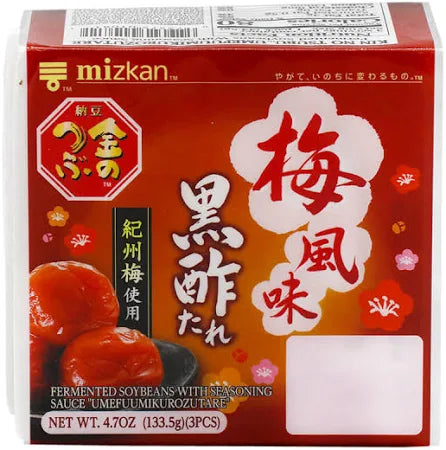 日本滋康梅酢納豆- Mizkan Kinitsubu Kurozu Natto 3-ct