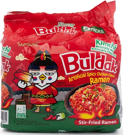 Samyang Buldak Ramen Kimchi Flavor 5pk - 韓國火雞麵