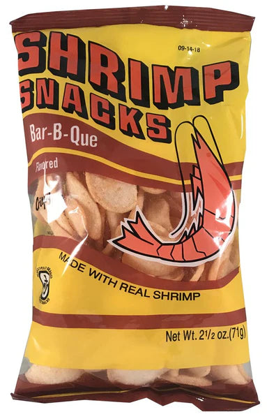 marco polo Shrimp Chips BBQ Flavor 2.5 oz - 美国马可波罗 虾片 烧烤味 71g