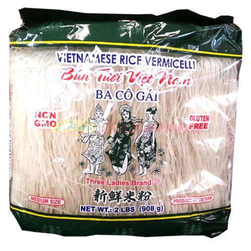 3 LADIES VIETNAMESE RICE VERMICELLI 三个女人 新鲜米粉 2 LB